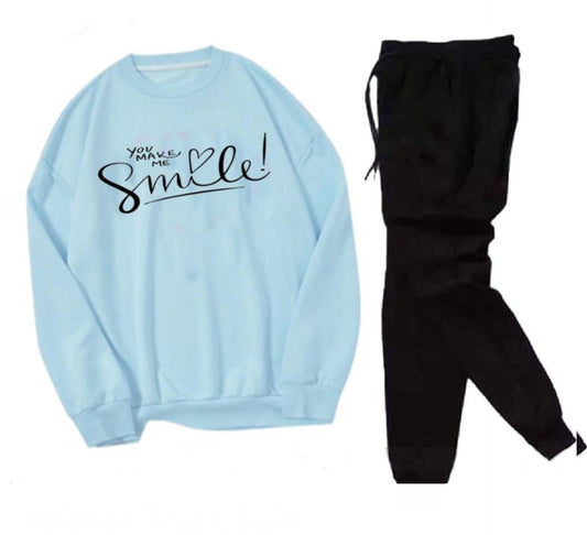 2pcs Women's Stitched Printed Tracksuit.