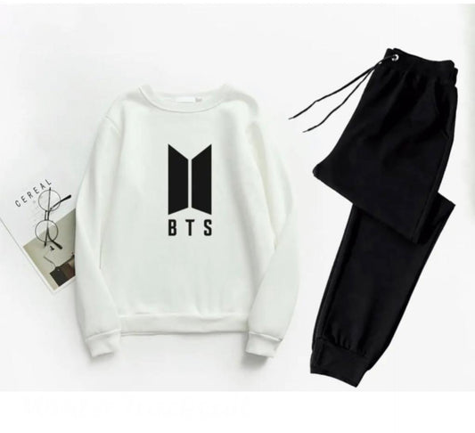 2pcs Women's Stitched Printed Tracksuit.