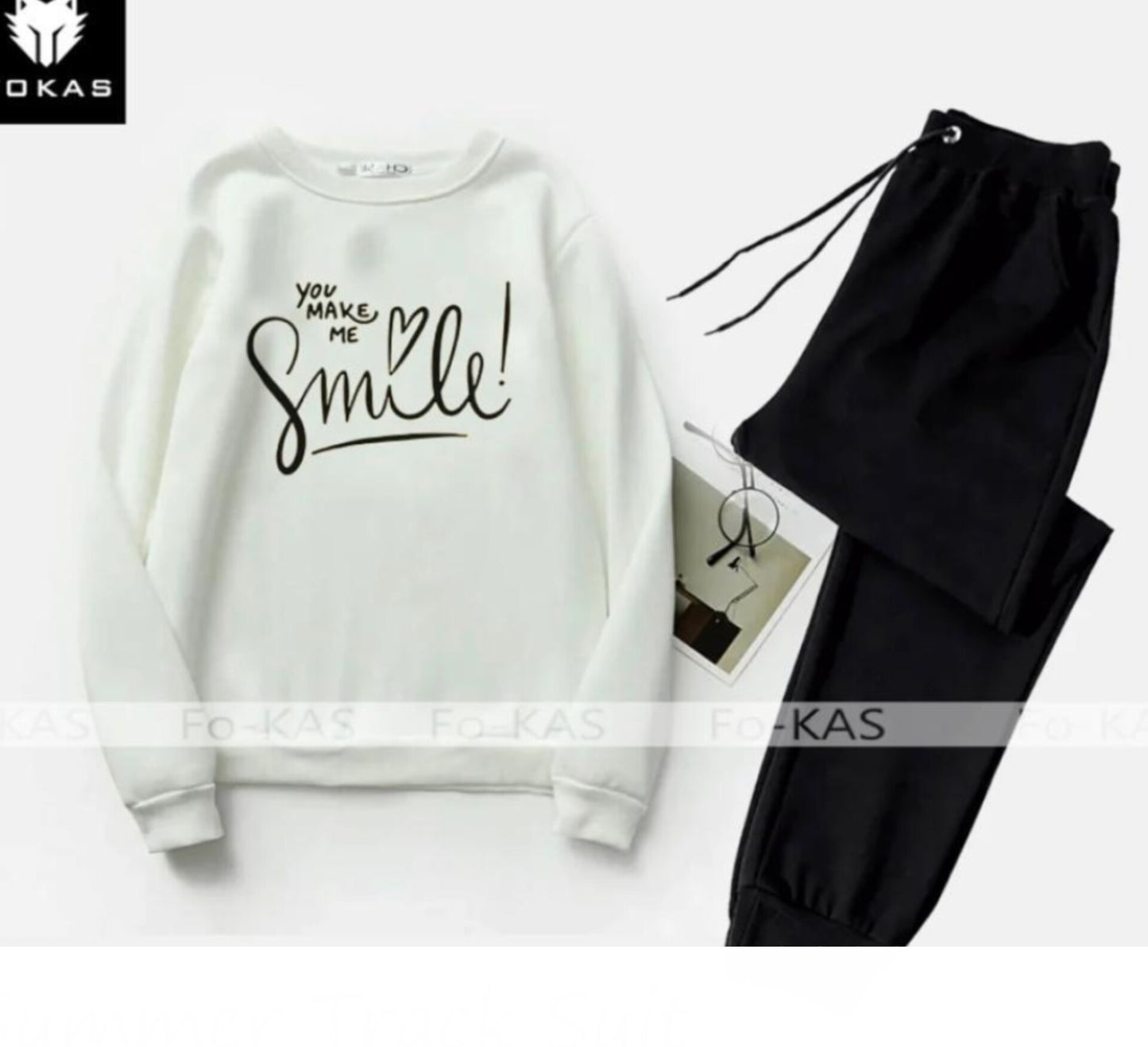 2pcs Women's Stitched Printed Tracksuit.šš«