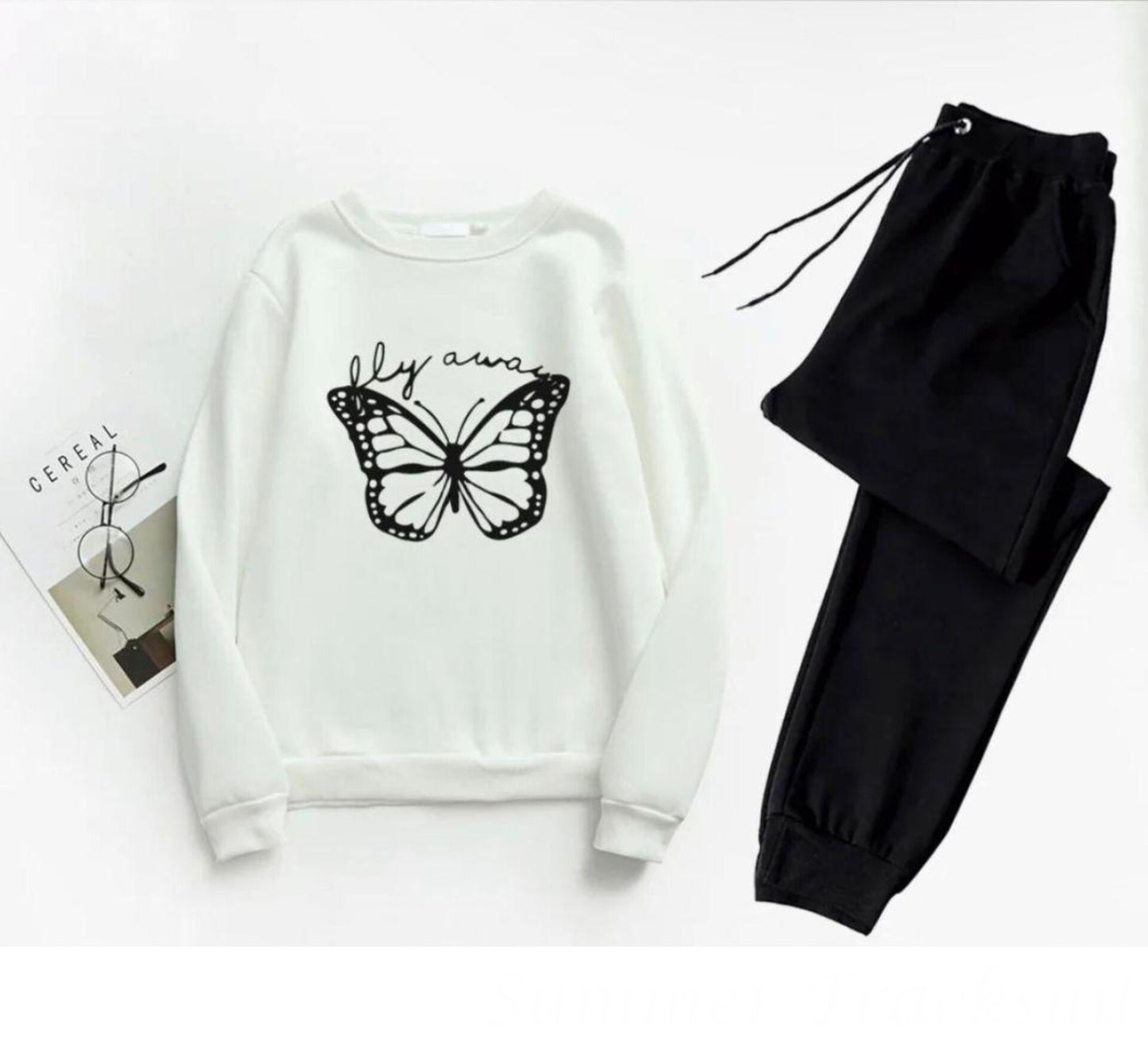 2pcs Women's Stitched Printed Tracksuit.šš«