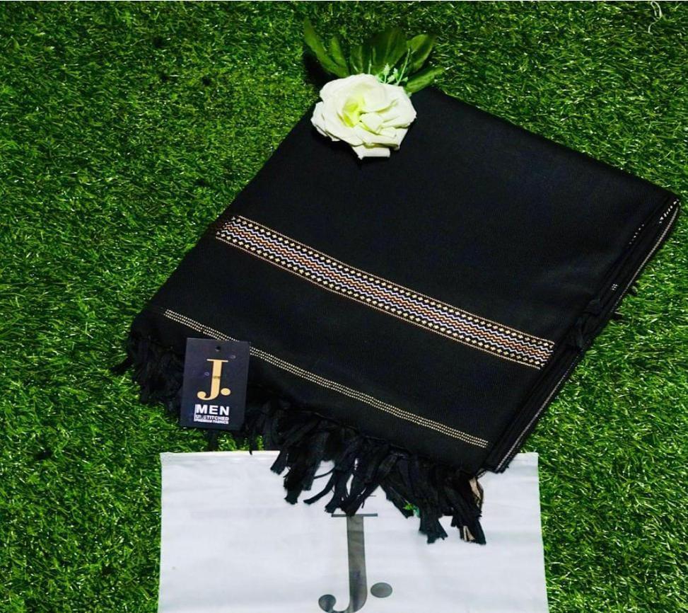*Black Men's Wool Plain Shawl✨️