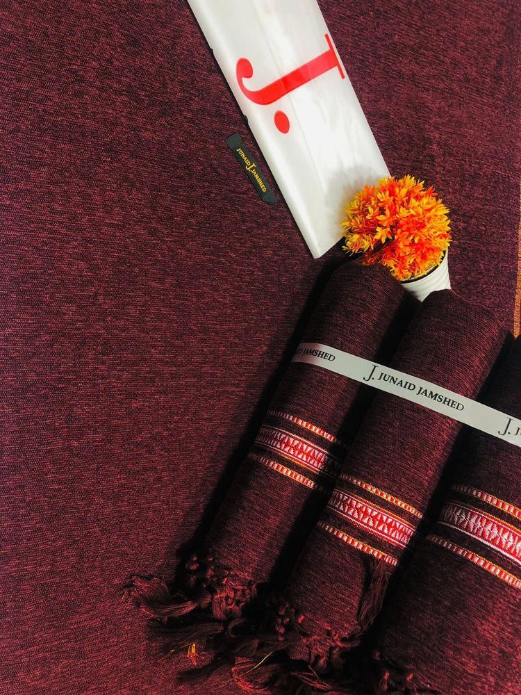 •Luxurious maroon valvet shawl for men's women's 🤩✨️