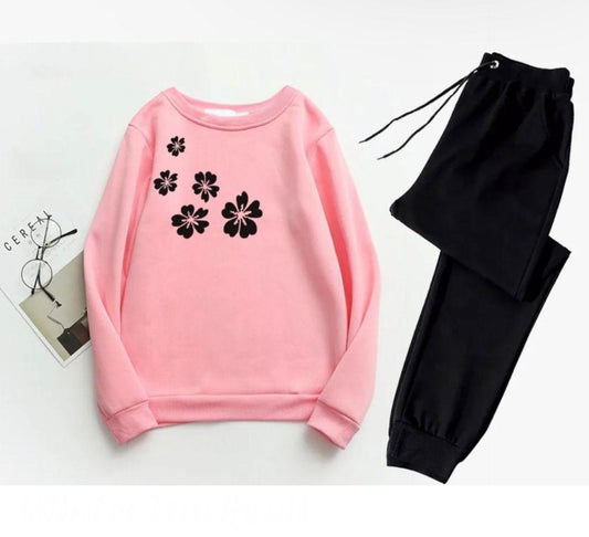 2pcs Women's Stitched Printed Tracksuit.😍✨️