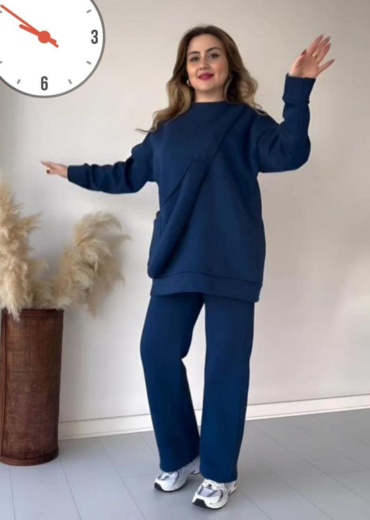 Comfortable Fleece Sweatshirt Tracksuit For Women's😍✨️