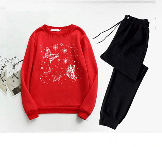 2pcs Women's Stitched Printed Tracksuit.😍🎁